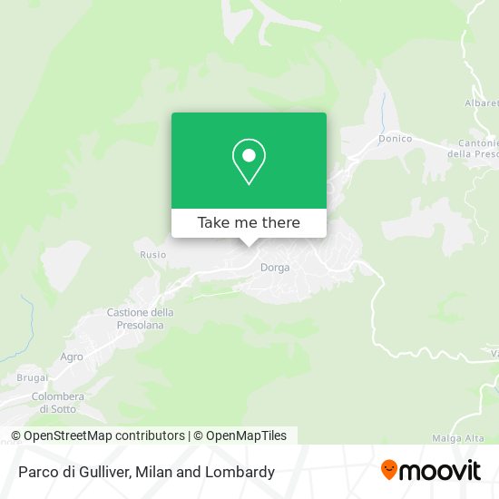 Parco di Gulliver map