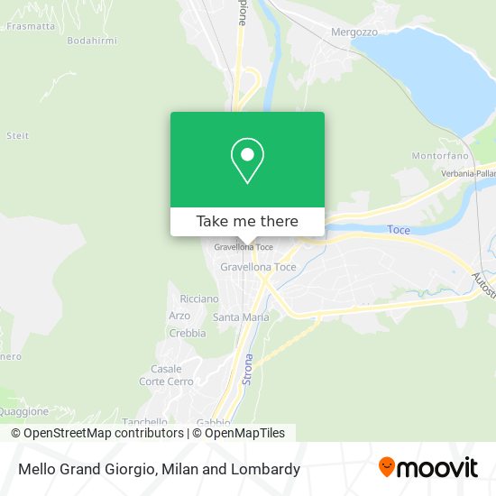 Mello Grand Giorgio map