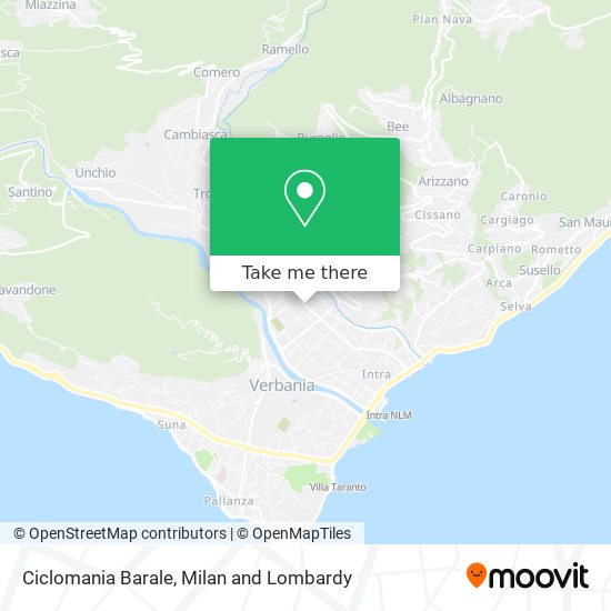 Ciclomania Barale map