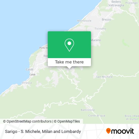 Sarigo - S. Michele map