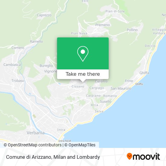 Comune di Arizzano map