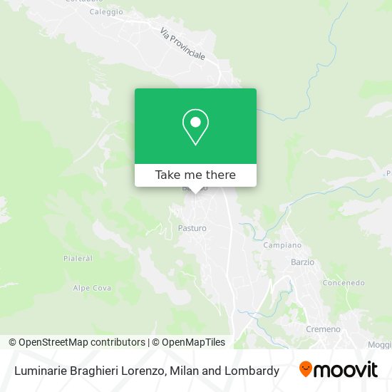 Luminarie Braghieri Lorenzo map