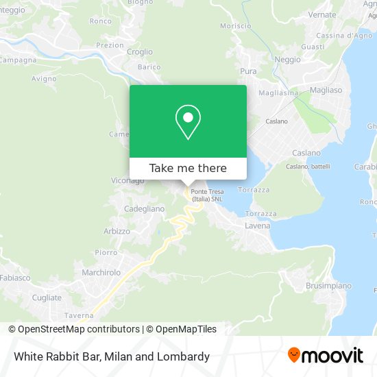 White Rabbit Bar map