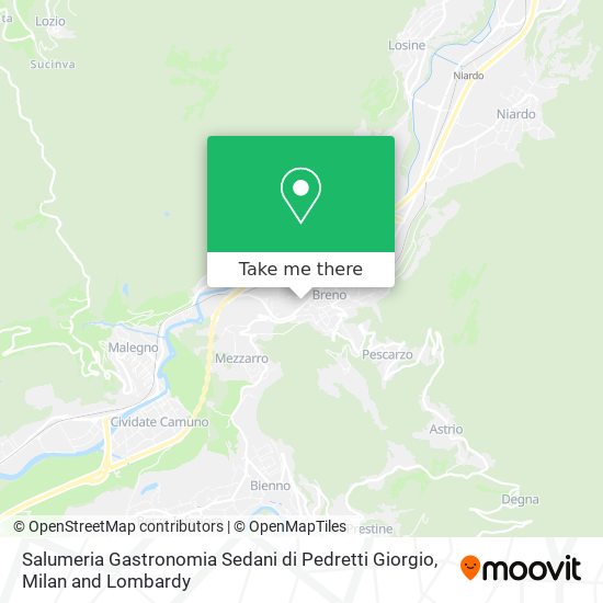 Salumeria Gastronomia Sedani di Pedretti Giorgio map