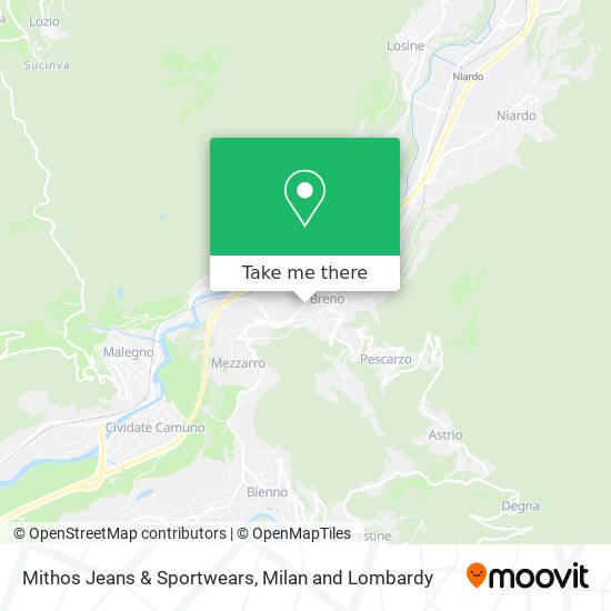 Mithos Jeans & Sportwears map