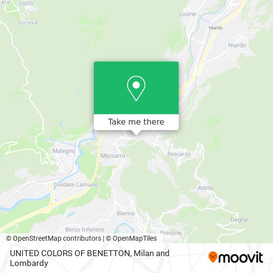UNITED COLORS OF BENETTON map
