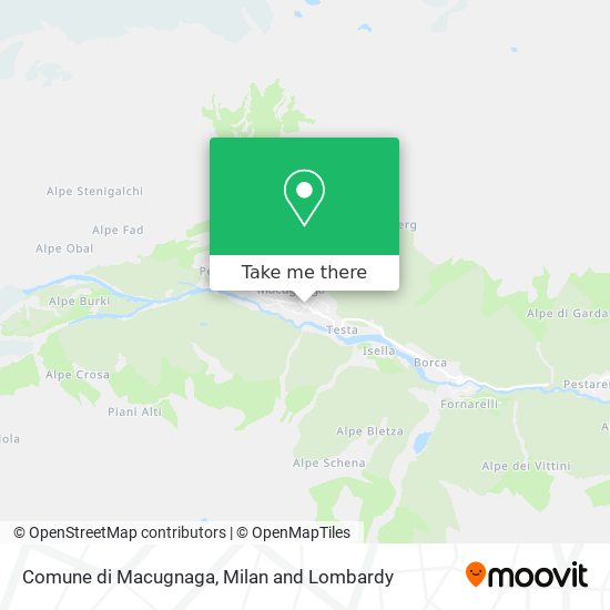 Comune di Macugnaga map