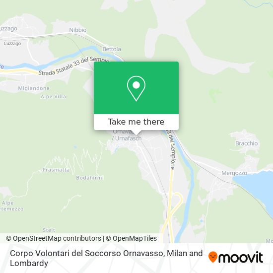 Corpo Volontari del Soccorso Ornavasso map