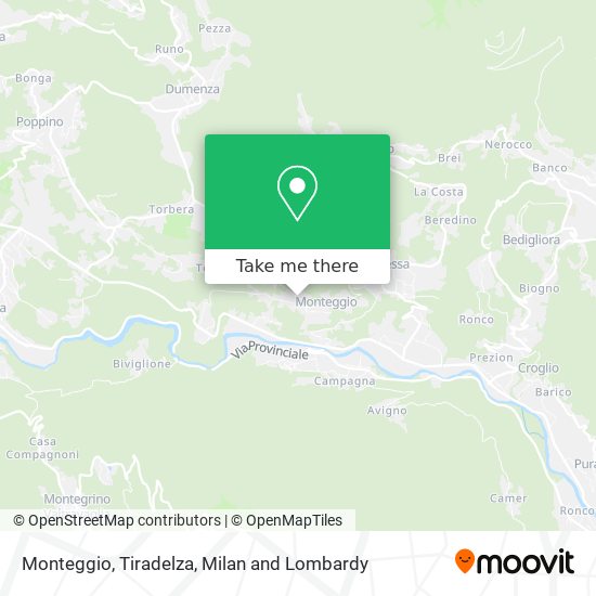 Monteggio, Tiradelza map