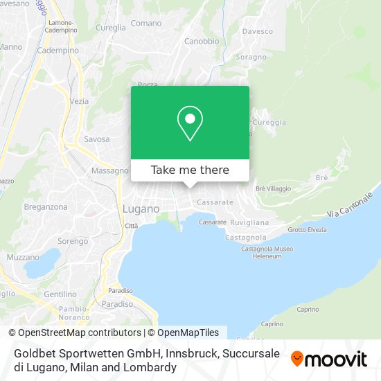 Goldbet Sportwetten GmbH, Innsbruck, Succursale di Lugano map
