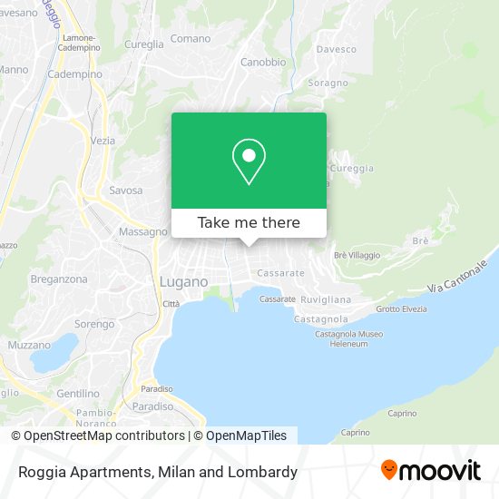 Roggia Apartments map