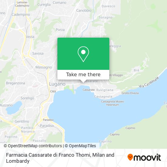 Farmacia Cassarate di Franco Thomi map
