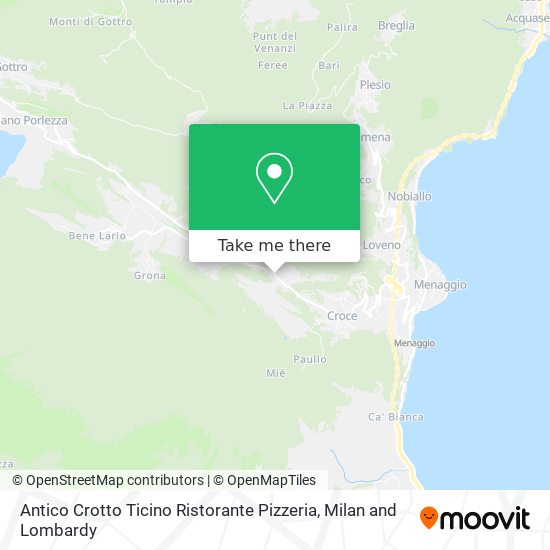 Antico Crotto Ticino Ristorante Pizzeria map