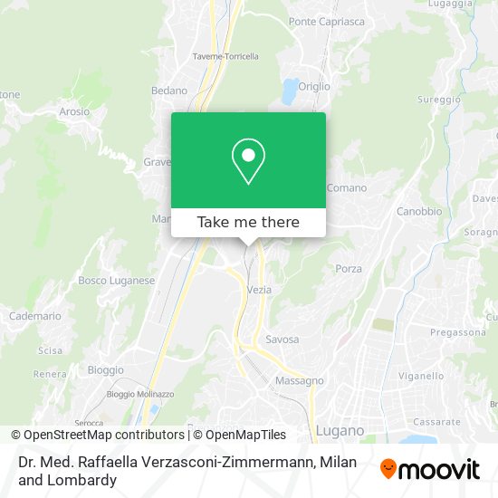 Dr. Med. Raffaella Verzasconi-Zimmermann map