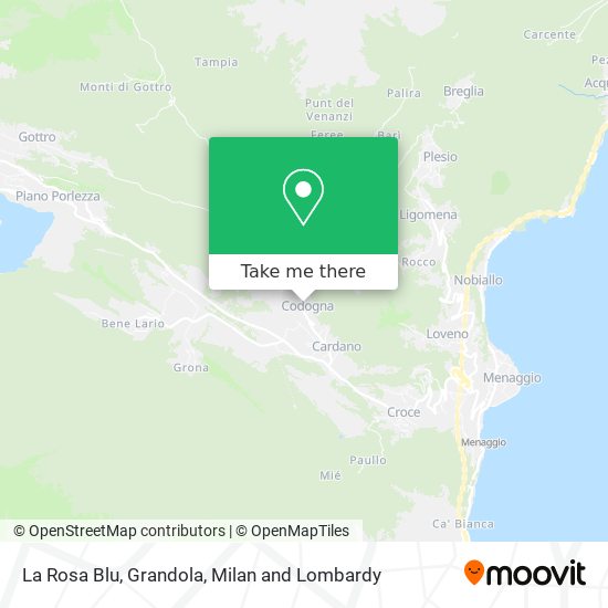 La Rosa Blu, Grandola map
