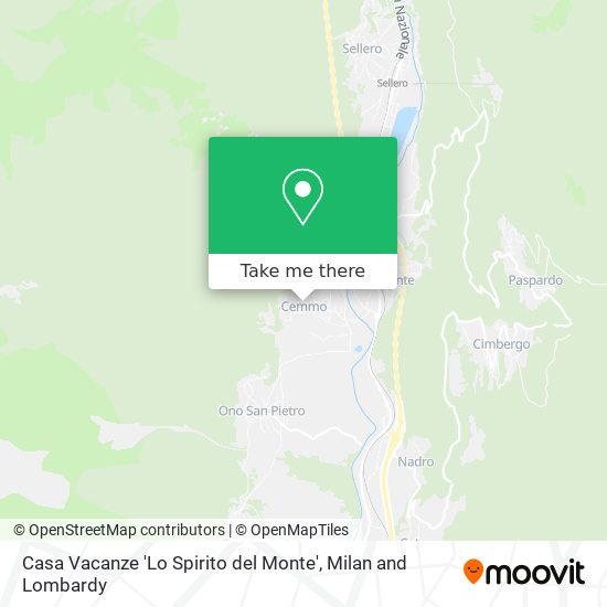 Casa Vacanze 'Lo Spirito del Monte' map