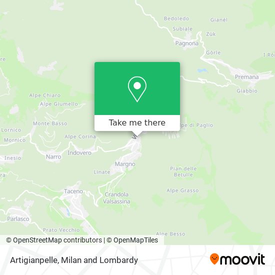 Artigianpelle map