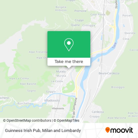 Guinness Irish Pub map