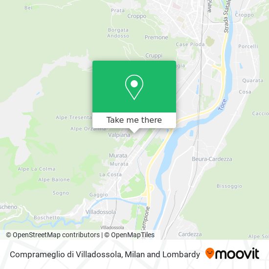 Comprameglio di Villadossola map