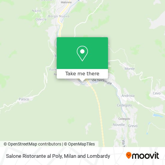 Salone Ristorante al Poly map