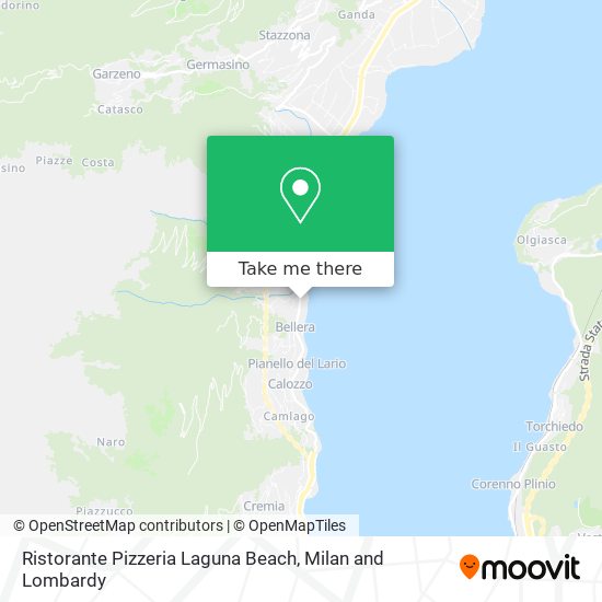 Ristorante Pizzeria Laguna Beach map