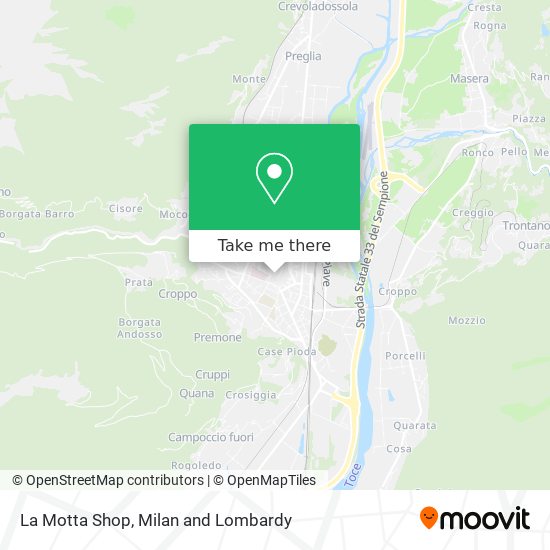La Motta Shop map