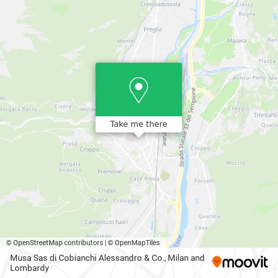 Musa Sas di Cobianchi Alessandro & Co. map