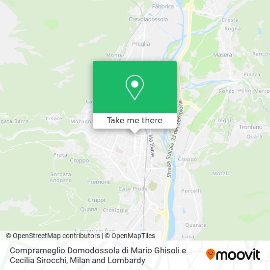 Comprameglio Domodossola di Mario Ghisoli e Cecilia Sirocchi map