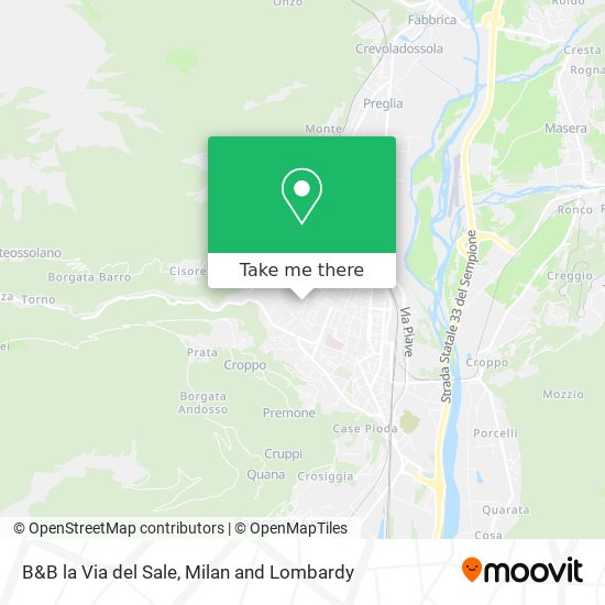 B&B la Via del Sale map