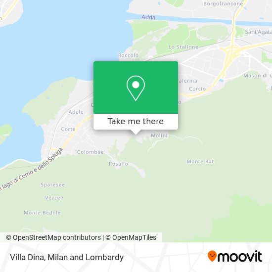 Villa Dina map