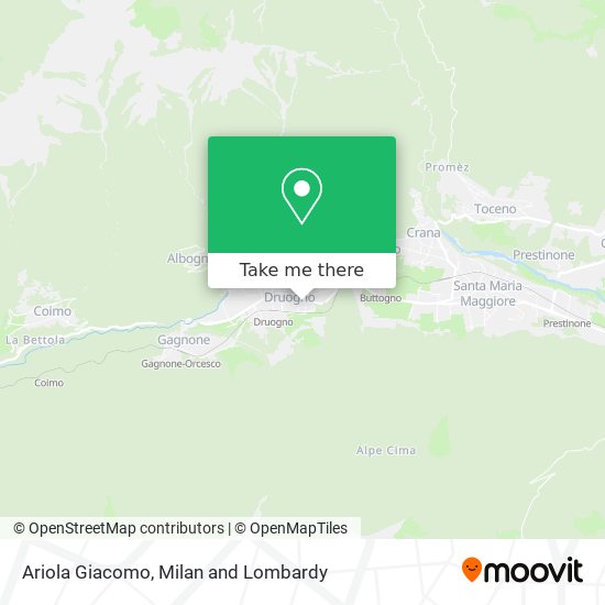 Ariola Giacomo map