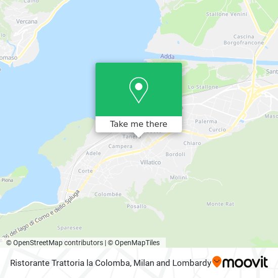 Ristorante Trattoria la Colomba map