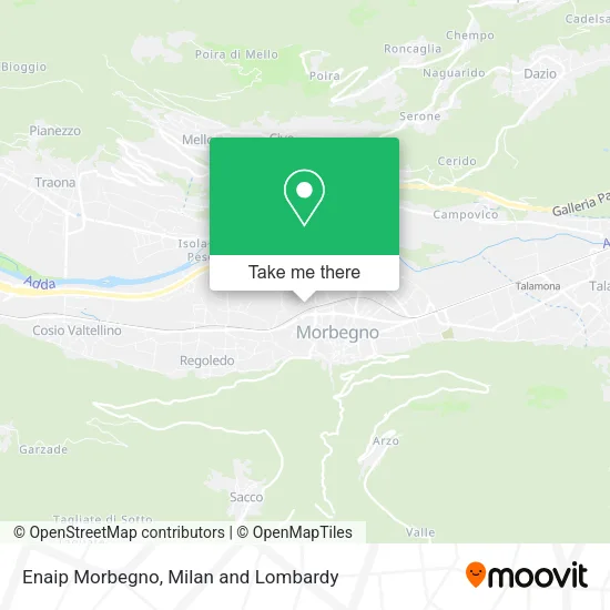 Enaip Morbegno map