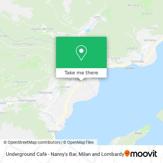 Underground Cafè - Nanny's Bar map
