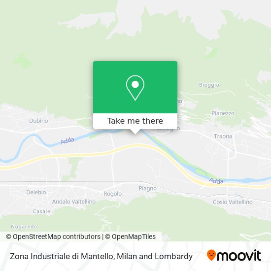 Zona Industriale di Mantello map