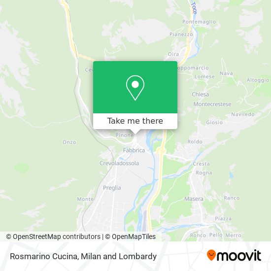 Rosmarino Cucina map