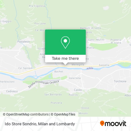 Ido Store Sondrio map