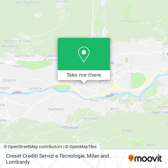 Creset Crediti Servizi e Tecnologie map