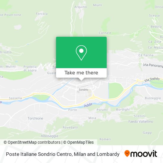 Poste Italiane Sondrio Centro map