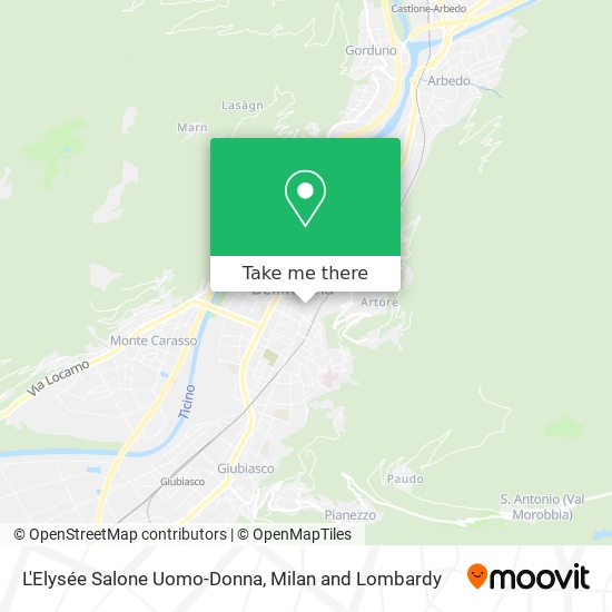 L'Elysée Salone Uomo-Donna map