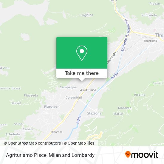 Agriturismo Pisce map