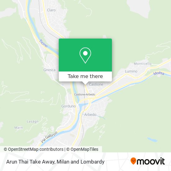 Arun Thai Take Away map