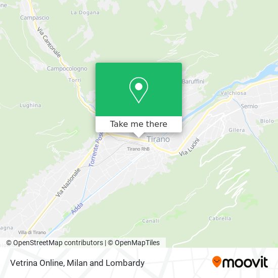 Vetrina Online map