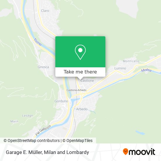 Garage E. Müller map
