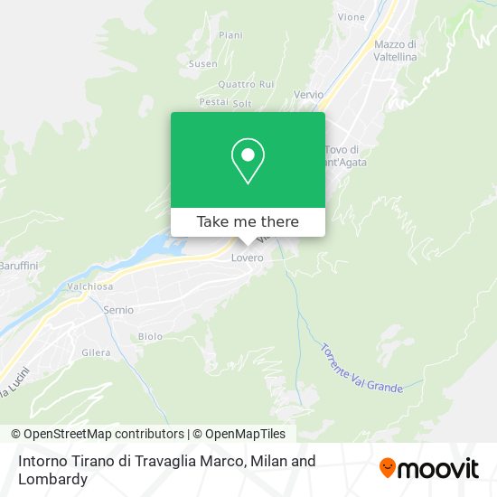 Intorno Tirano di Travaglia Marco map