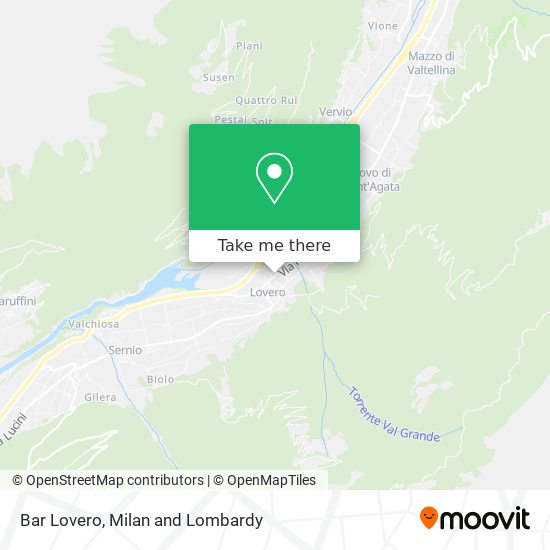 Bar Lovero map