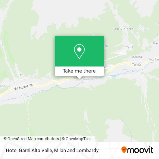 Hotel Garni Alta Valle map