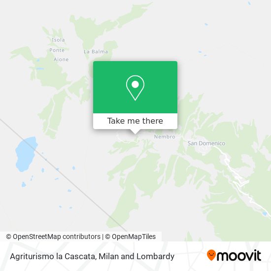 Agriturismo la Cascata map
