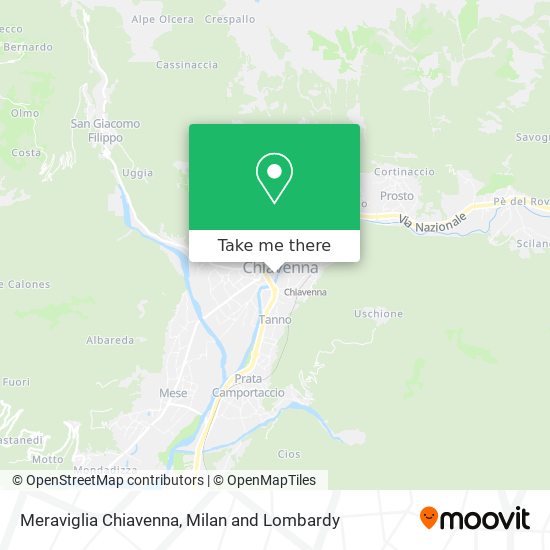 Meraviglia Chiavenna map