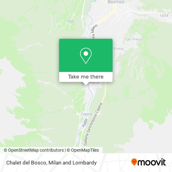 Chalet del Bosco map